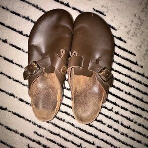 Birkenstock Oiled Leather Boston Clog